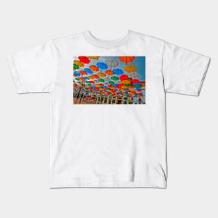 Colourful Umbrellas Torrox Spain Kids T-Shirt